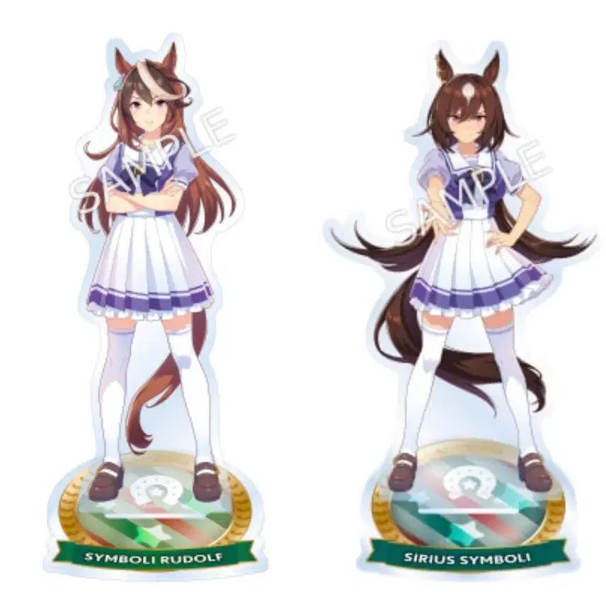 [BUNJANG] Uma Musume Symboli Rudolf &amp; Sirius Symboli School Uniform Acrylic Stand Bundle Set / 우마무스메 심볼리 루돌프 시리우스 심볼리 교복 아크릴스탠드 일괄