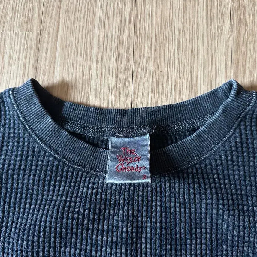 [BUNJANG] Waffle Black T-Shirt / [2] 뤡코즈 와플 블랙