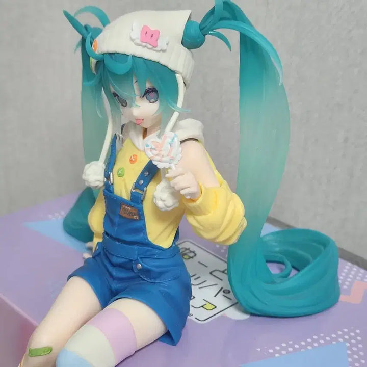 [BUNJANG] Hatsune Miku Lollipop Noodle Stopper Vocaloid Figure / 하츠네 미쿠 롤리팝 누들스토퍼 보컬로이드 피규어