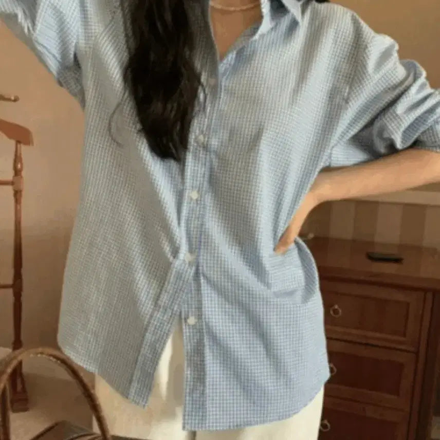 [BUNJANG] Wellrow Standard Check Shirt / 샵보애 wellrow 스탠다드 체크셔츠