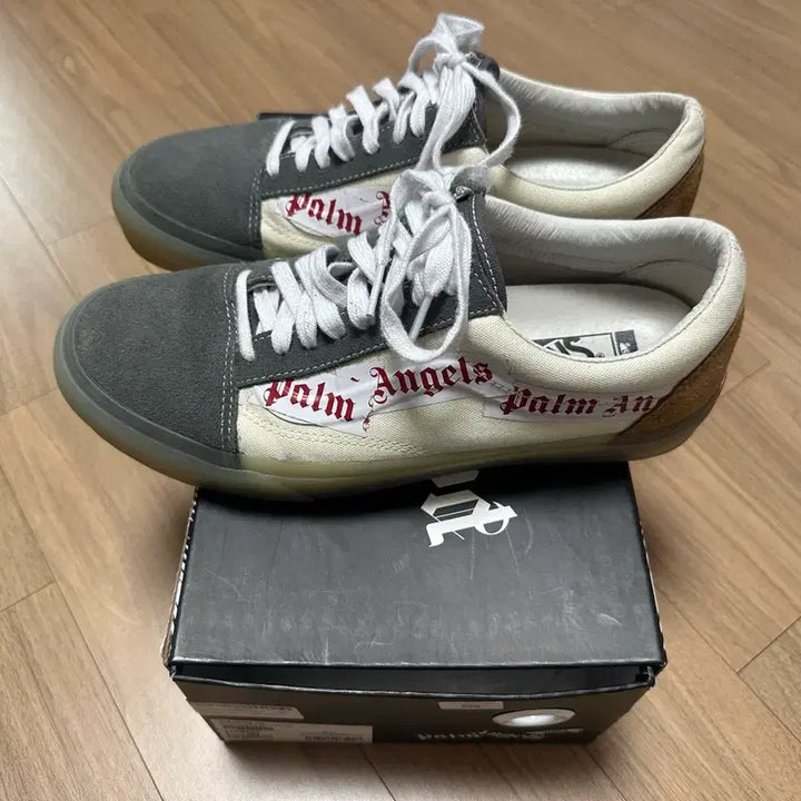 [BUNJANG] Vans Vault x Palm Angels Old Skool VLT LX Pewter Sneakers / 반스 볼트 올드스쿨 VLT LX 팜 엔젤스 퓨터 280 28