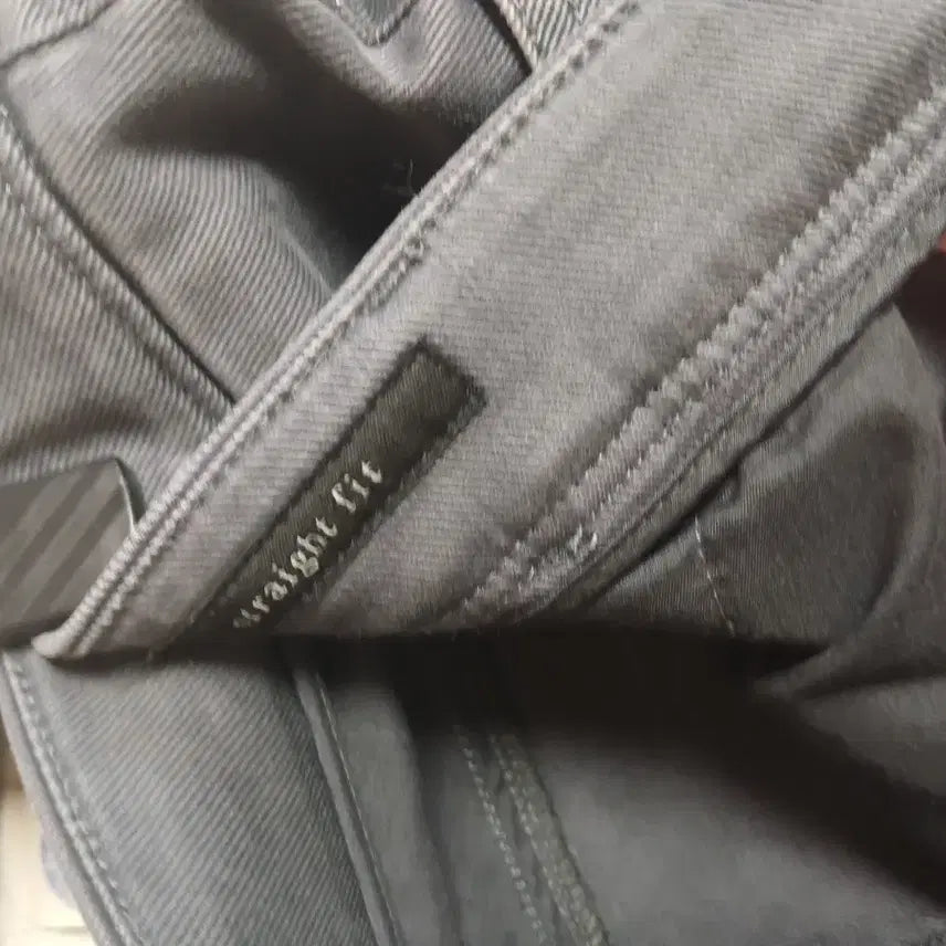 [BUNJANG] Time Homme Garment Washed Cotton Blend Trousers Dark Grey Size 88 / 타임옴므 가먼트워싱 면혼방 다크그레이 바지88