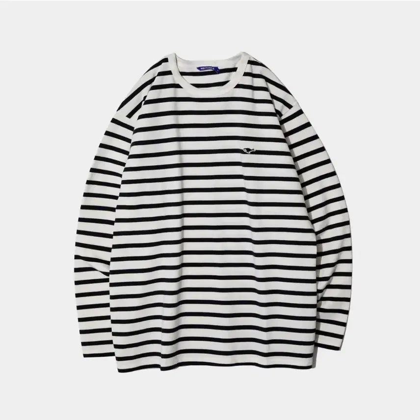 [BUNJANG] Nadeers Stripe Long Sleeve T-Shirt / 네이더스 스트라이프 긴팔 티셔츠