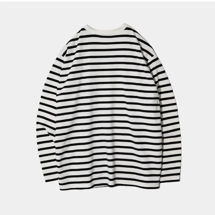 [BUNJANG] Nadeers Stripe Long Sleeve T-Shirt / 네이더스 스트라이프 긴팔 티셔츠