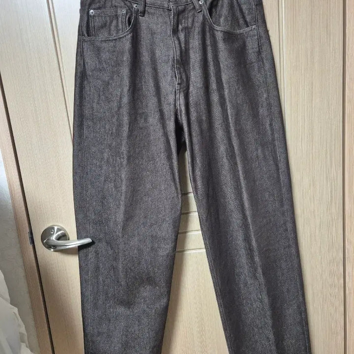 [BUNJANG] Auralee Hard Twist Wide Pants Mocha Brown 32 / 오라리 하드트위스트 와이드 팬츠 모카브라운 32