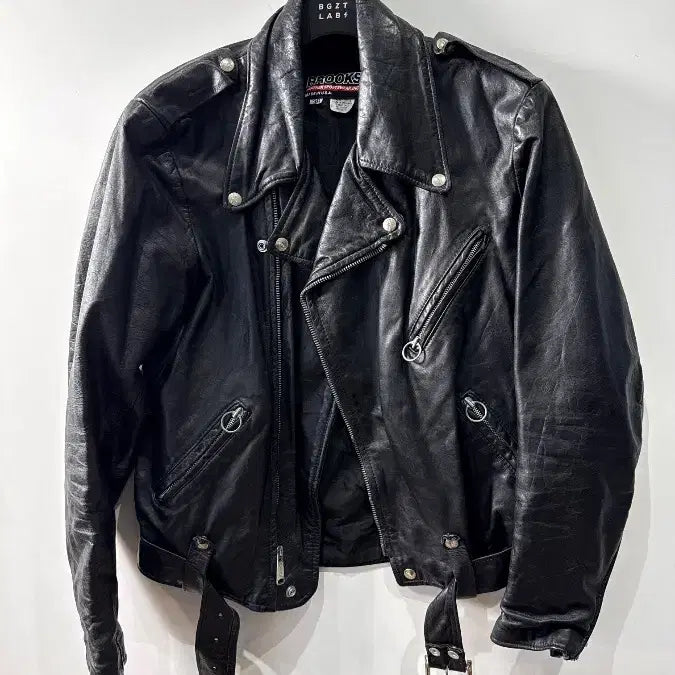 [BUNJANG] Brooks Motorcycle Leather Jacket / [38] 브룩스 모터사이클 레더 자켓