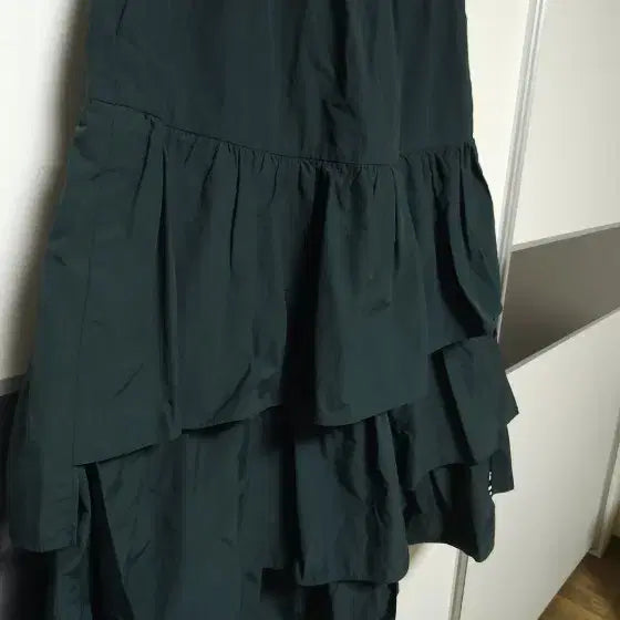 [BUNJANG] Lucky Chouette Dark Green Skirt / 럭키슈에뜨 스커트