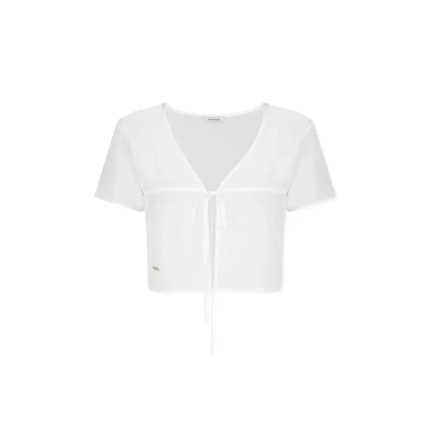 [BUNJANG] Abra-Mois Silky Sheer Bolero Shirt / 아비에무아 실키시어 볼레로 셔츠