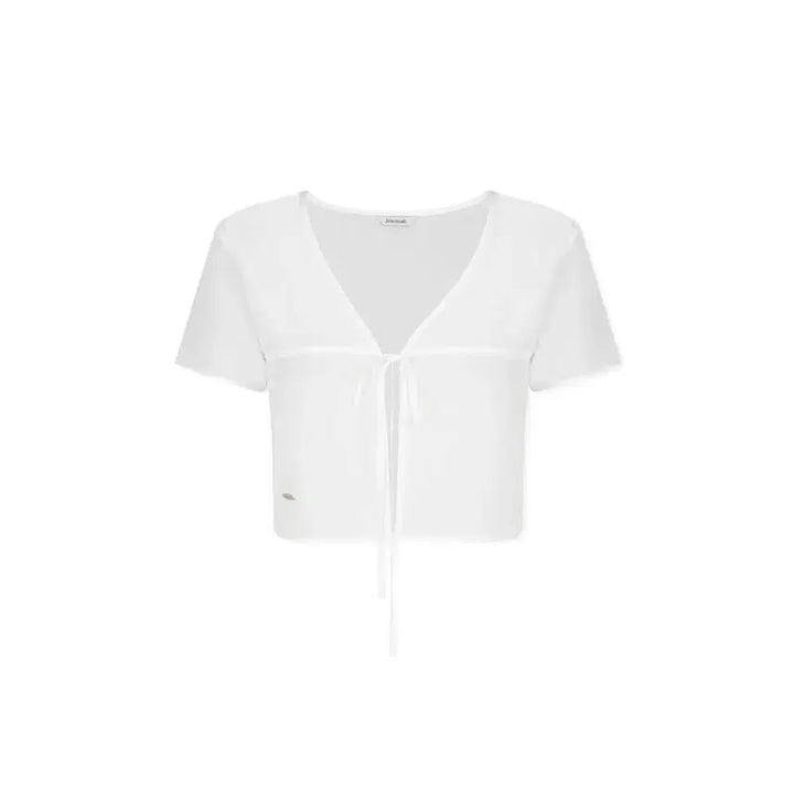 [BUNJANG] Abra-Mois Silky Sheer Bolero Shirt / 아비에무아 실키시어 볼레로 셔츠