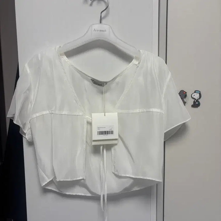 [BUNJANG] Abra-Mois Silky Sheer Bolero Shirt / 아비에무아 실키시어 볼레로 셔츠