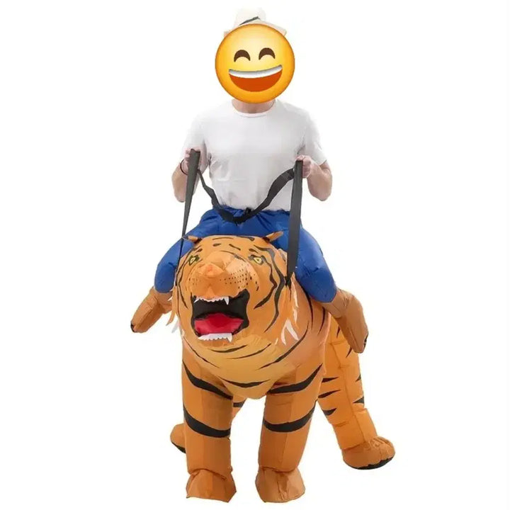 [BUNJANG] Tiger Inflatable Costume Set Rental / 호랑이 풍선옷 세트 대여  (졸사. 졸업사진.에어수트)