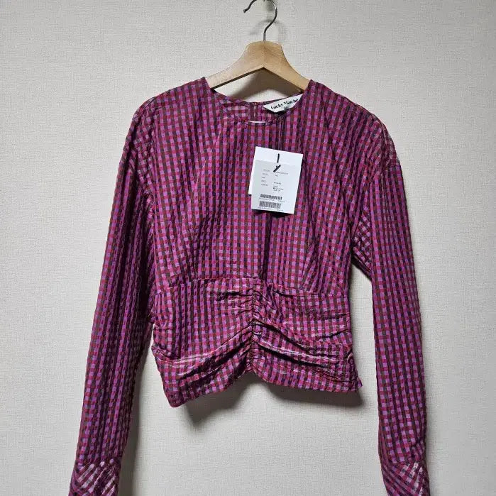 [BUNJANG] Lucky Marché Shearling Blouse S Size / 새상품 럭키마르쉐 시어링 블라우스 S사이즈 럭키슈에뜨
