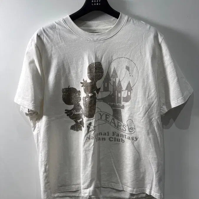 [BUNJANG] The Prouder Donald Cartoon Vintage T-Shirt White / [Free] 더 프라우더 도널드 카툰 빈티지 티셔츠 화이트