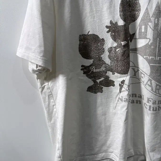 [BUNJANG] The Prouder Donald Cartoon Vintage T-Shirt White / [Free] 더 프라우더 도널드 카툰 빈티지 티셔츠 화이트