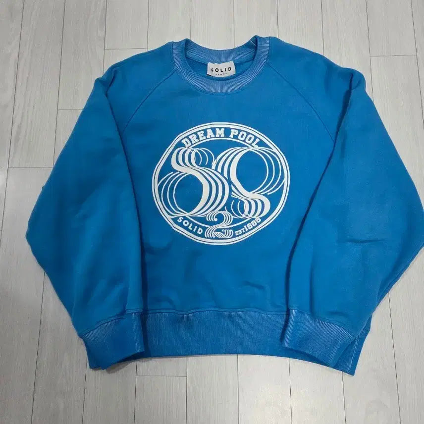 [BUNJANG] SOLID HOMME Dreamful Printing Blue Sweatshirt Size 100 / SOLID옴므 드림풀 프린팅 블루 맨투맨티100