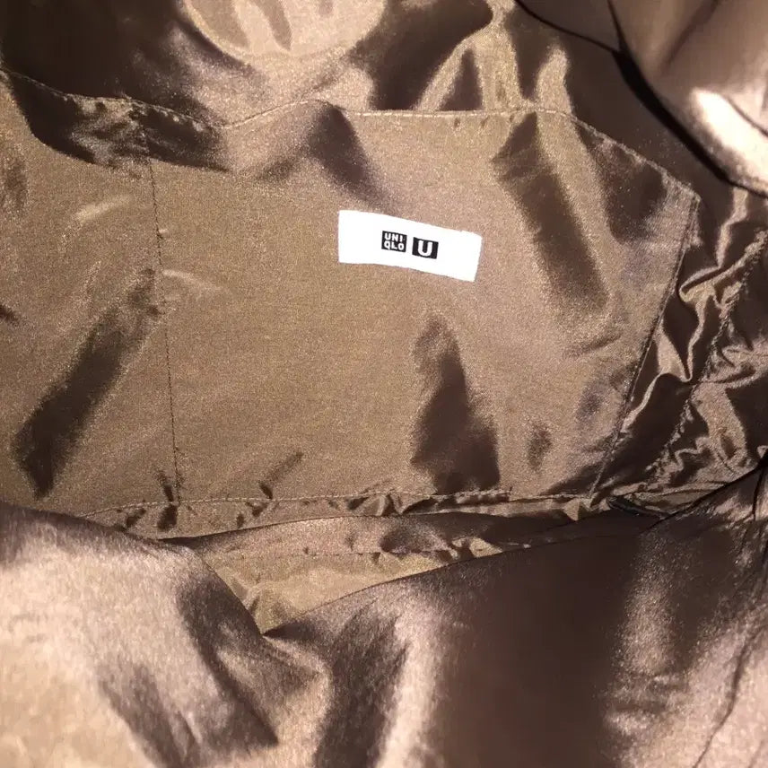 [BUNJANG] Uniqlo U Drawstring Bag Olive / 유니클로 U 드로우 스트링 백 올리브