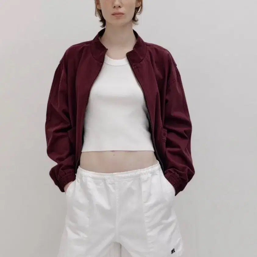 [BUNJANG] Par beng Washed Burgundy Jacket / 파르벵 워시드 버건디자켓