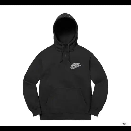 [BUNJANG] Supreme x Nike Half Zip Hooded Sweatshirt Black / 슈프림 x 나이키 하프 집 후드 스웨트셔츠 블랙