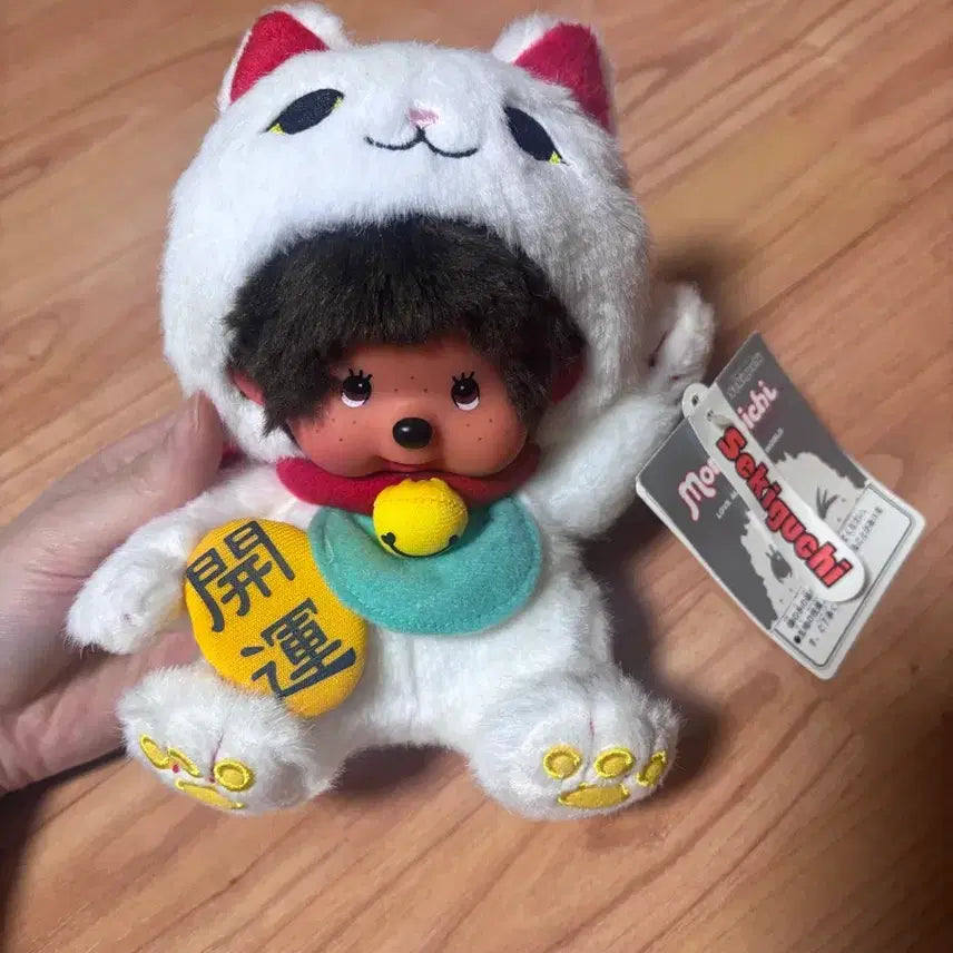 [BUNJANG] Vintage Monchhichi Maneki-neko / 고전 몬치치 마네키네코