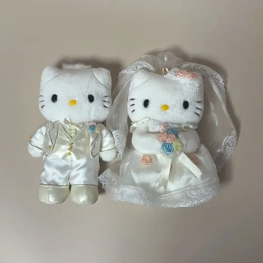 [BUNJANG] Vintage Hello Kitty Wedding Kitty Plush (approx. 15cm) / 고전키티 키티인형 웨딩키티 키티 다니엘 결혼