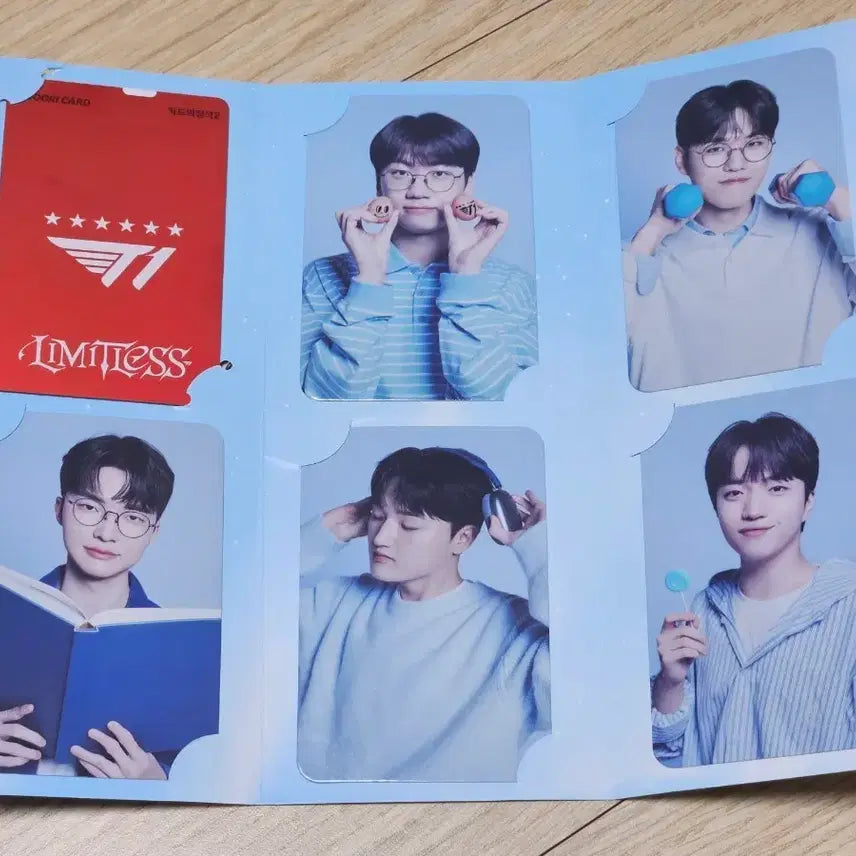[BUNJANG] T1 Woori Bank Photocards (5 + 1) / 우리은행 T1 포토카드 5장 + 소장용카드