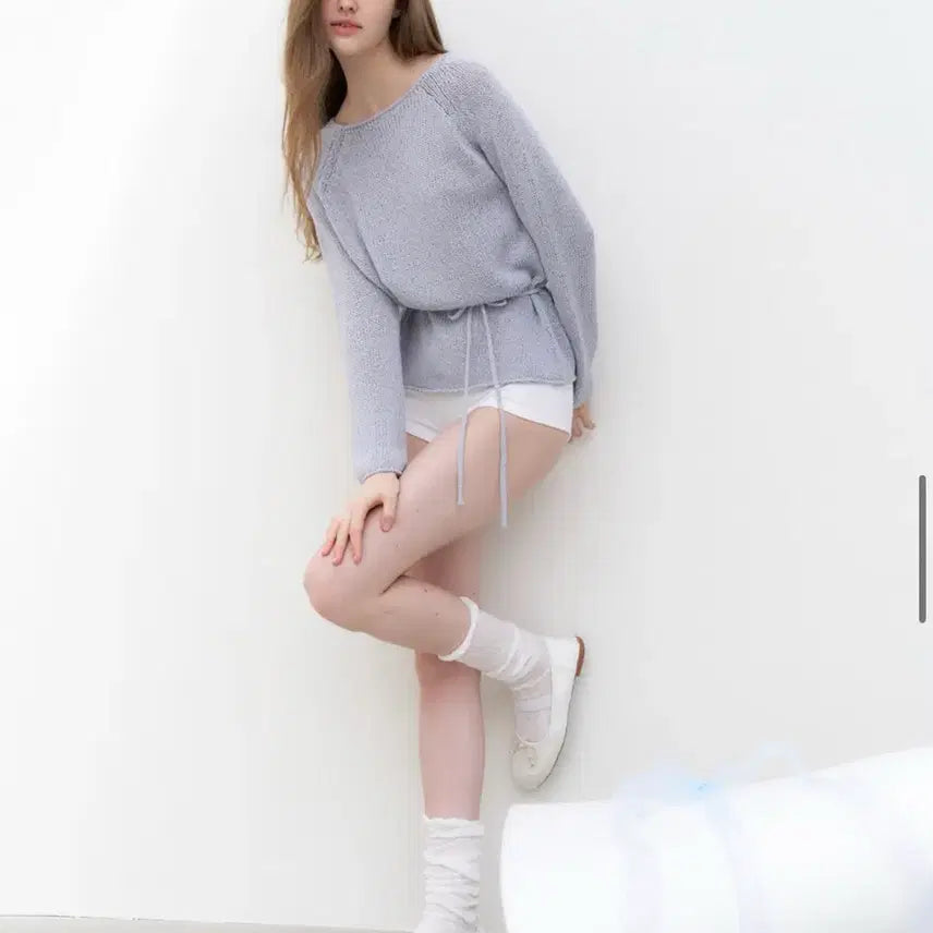 [BUNJANG] LeBene Cozy Knit Light Blue / 르베인 코지니트