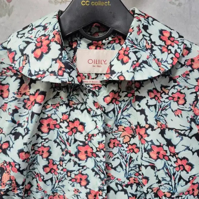 [BUNJANG] Oilily Floral Print Windbreaker Coat / 오일릴리   바람막이  코트