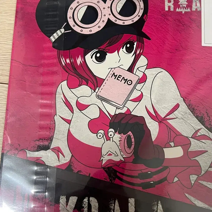 [BUNJANG] Bandai One Piece Koala Clear File &amp; Sticker Set / 반다이 원피스 코알라 클리어파일 스티커 세트