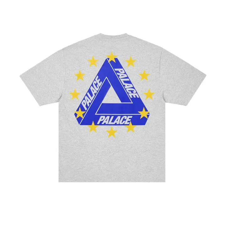 [BUNJANG] Palace EU Tri-Logo T-Shirt Gray / 팔라스 EU 트라이 티셔츠