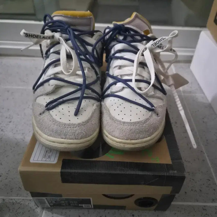 [BUNJANG] Nike Dunk Low x Off-White White/Grey / 나이키 덩크 로우 x 오프화이트 화이트/그레이