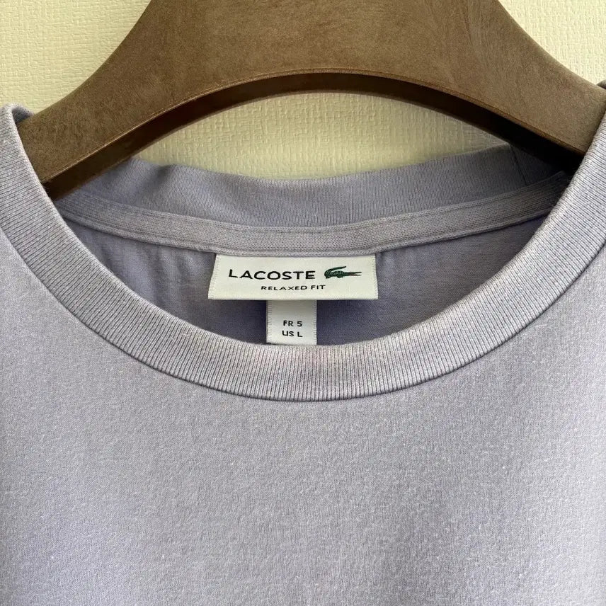 [BUNJANG] Lacoste Purple Short Sleeve T-Shirt / 라코스테 퍼플 반팔티