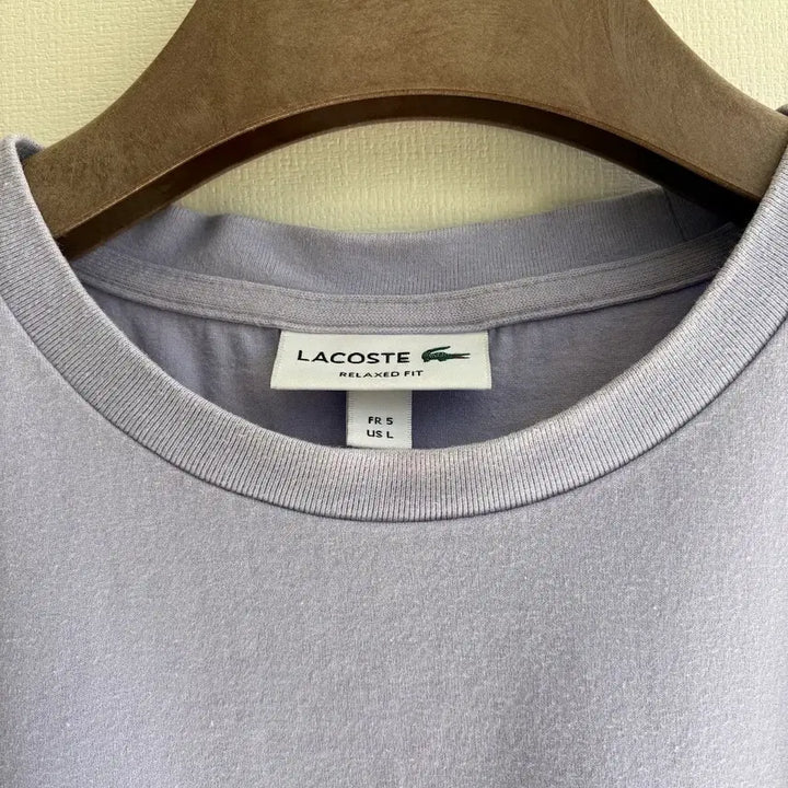[BUNJANG] Lacoste Purple Short Sleeve T-Shirt / 라코스테 퍼플 반팔티