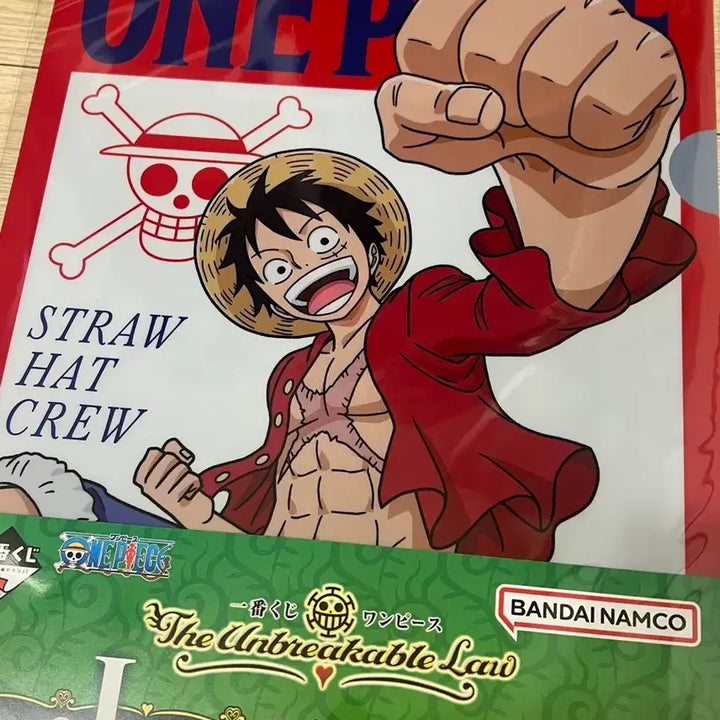[BUNJANG] One Piece Luffy Clear File &amp; Sticker Set / 원피스 루피 클리어파일 &amp; 스티커