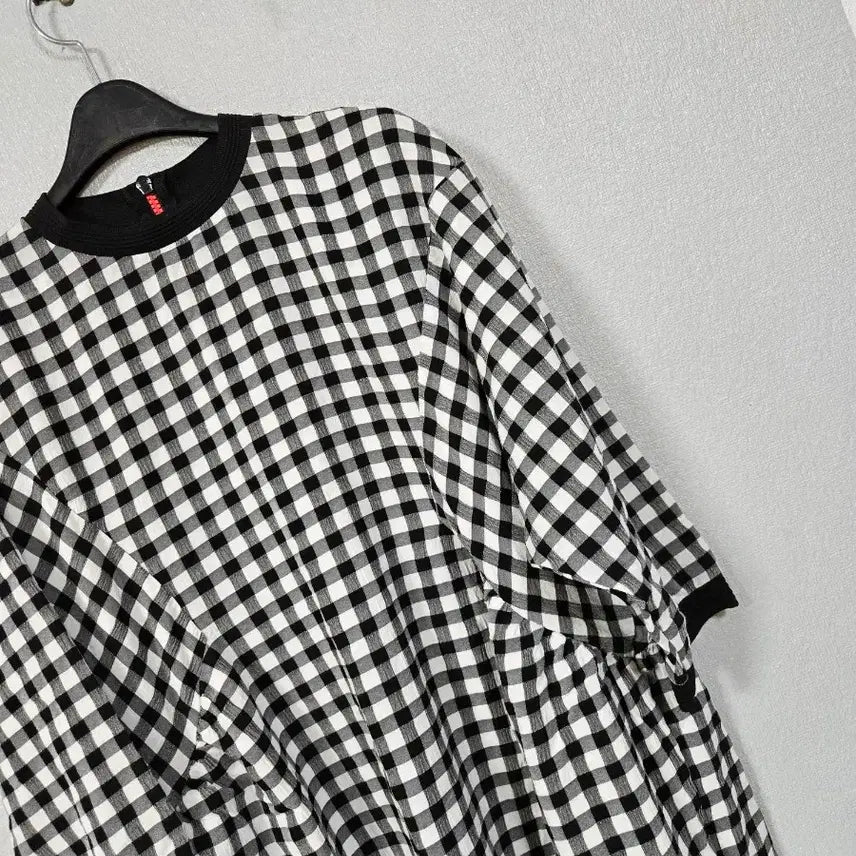 [BUNJANG] Gingham Check Mini Dress / 깅엄체크 지지미면 미니원피스 66