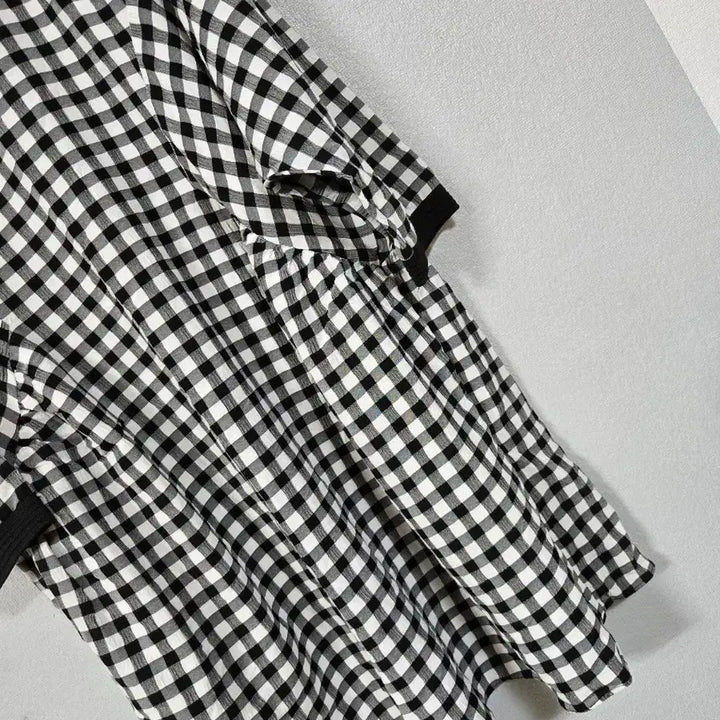 [BUNJANG] Gingham Check Mini Dress / 깅엄체크 지지미면 미니원피스 66