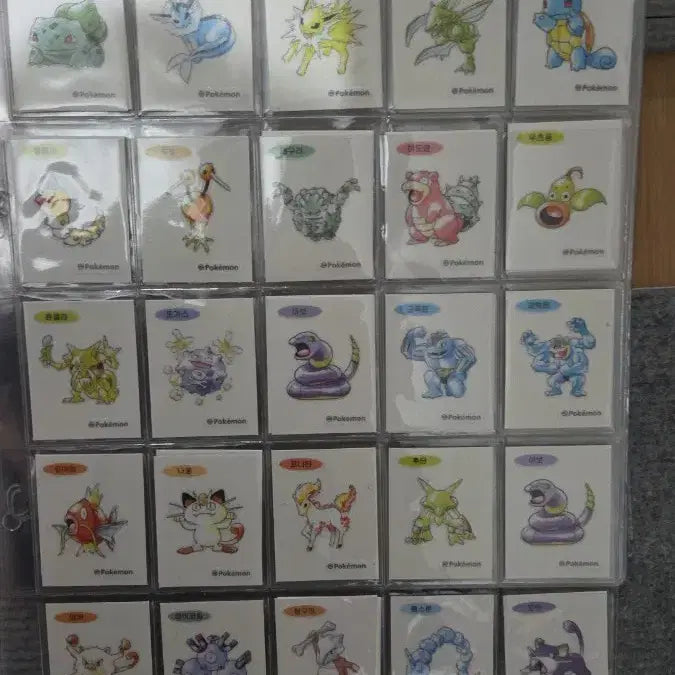 [BUNJANG] Pokemon 30th Anniversary Artwork Stickers 30-Piece Set (Pikachu, Ditto, etc.) / 포켓몬 띠부씰 30주년 아트웍 띠부씰30종세트 피카츄메타몽등