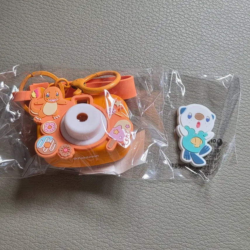 [BUNJANG] Orthomol Pyritar Pokémon Camera Keyring + Sudeng Magnet Bundle Set / 올리브영 오쏘몰 포켓몬 파이리 카메라 키링 +수댕이 마그넷 미개봉 일괄