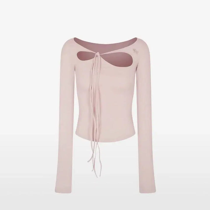 [BUNJANG] Pain Or Pleasure Orchid Long Sleeve Top Pink / 페인오어플레져 ORCHID TOP pink