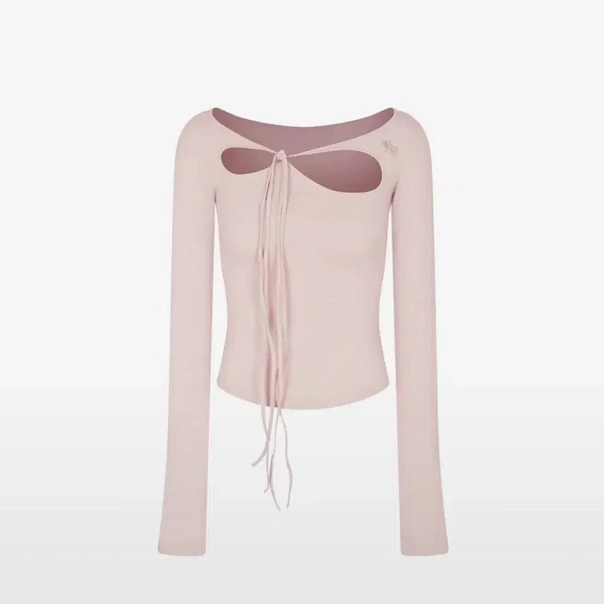 [BUNJANG] Pain Or Pleasure Orchid Long Sleeve Top Pink / 페인오어플레져 ORCHID TOP pink