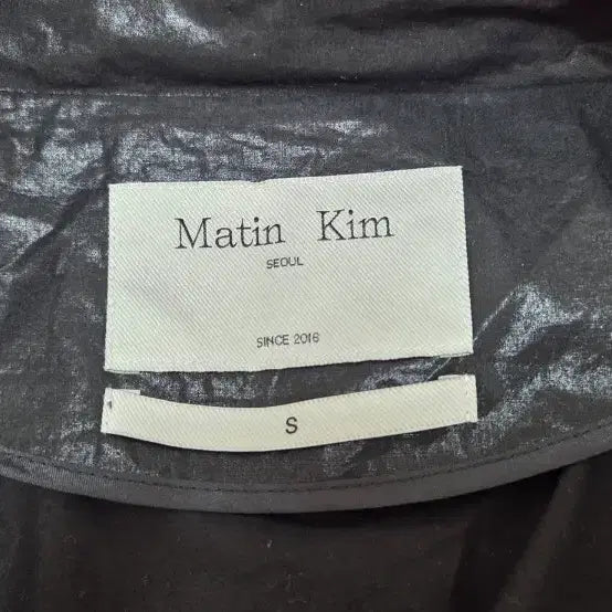 [BUNJANG] Matin Kim Coated Crop Blouson Jumper Black S / 새상품 마뗑킴 코팅 크롭 블루종 점퍼 블랙 S