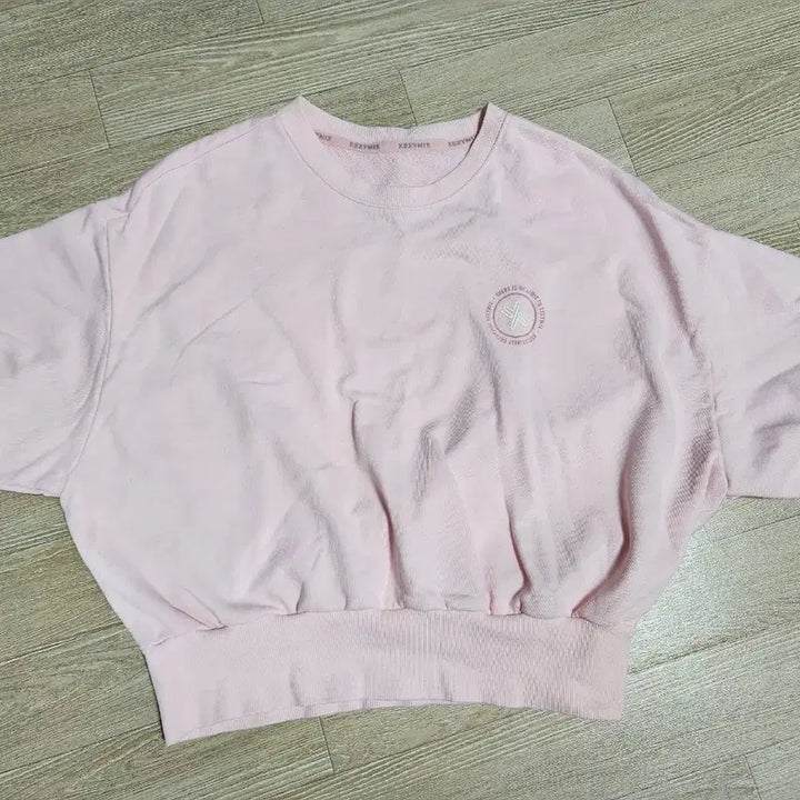 [BUNJANG] Xexymix Short Sleeve Cropped T-Shirt Pink / 젝시믹스 반팔 크롭 티셔츠 핑크