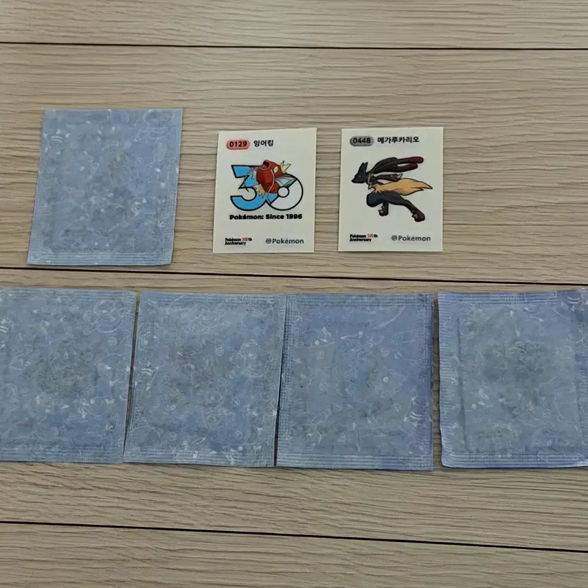 [BUNJANG] Pokemon Bread 30th Anniversary Stickers (Set of 7) / 포켓몬빵 30주년 띠부씰 7장