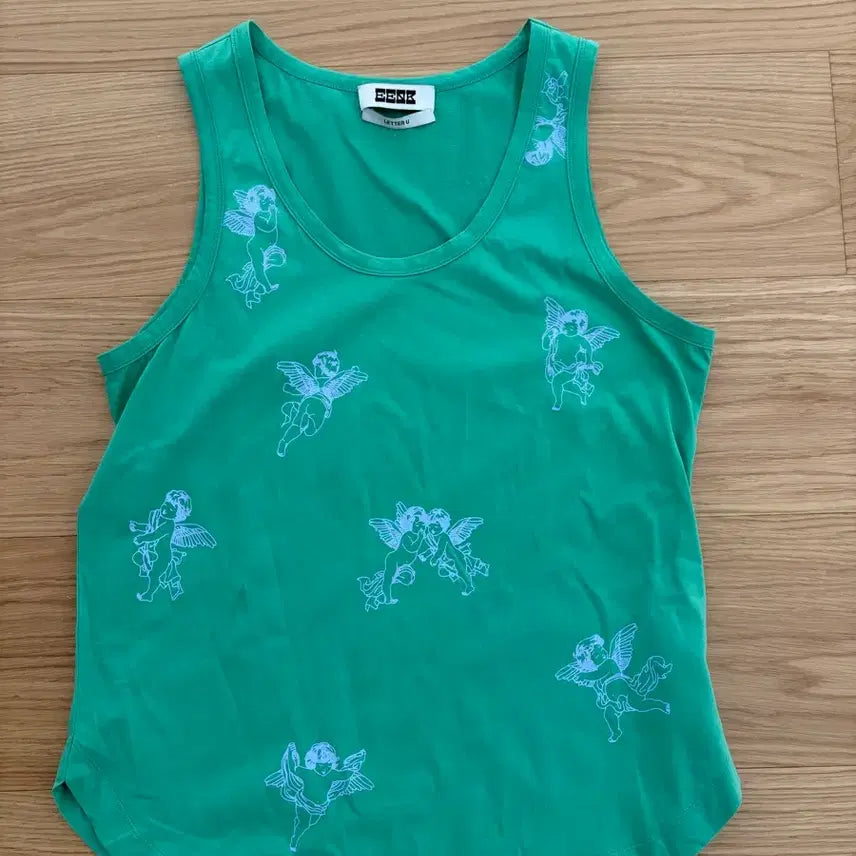 [BUNJANG] EENK Letter U Collection Angel Sleeveless Top / EENK 잉크 LETTER U 컬렉션 엔젤 나시