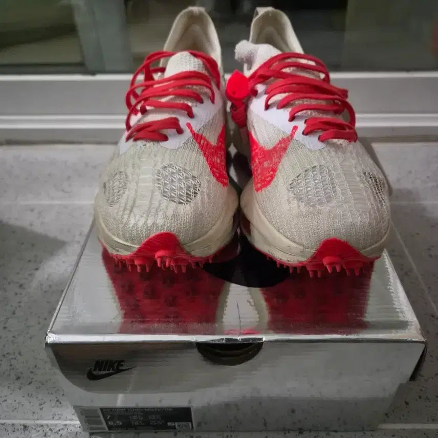 [BUNJANG] Nike Off-White Air Zoom Tempo NEXT% White/Red / 나이키 오프화이트 에어 줌 템포 넥스트% 화이트/레드