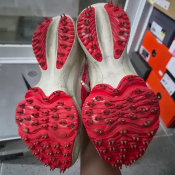 [BUNJANG] Nike Off-White Air Zoom Tempo NEXT% White/Red / 나이키 오프화이트 에어 줌 템포 넥스트% 화이트/레드