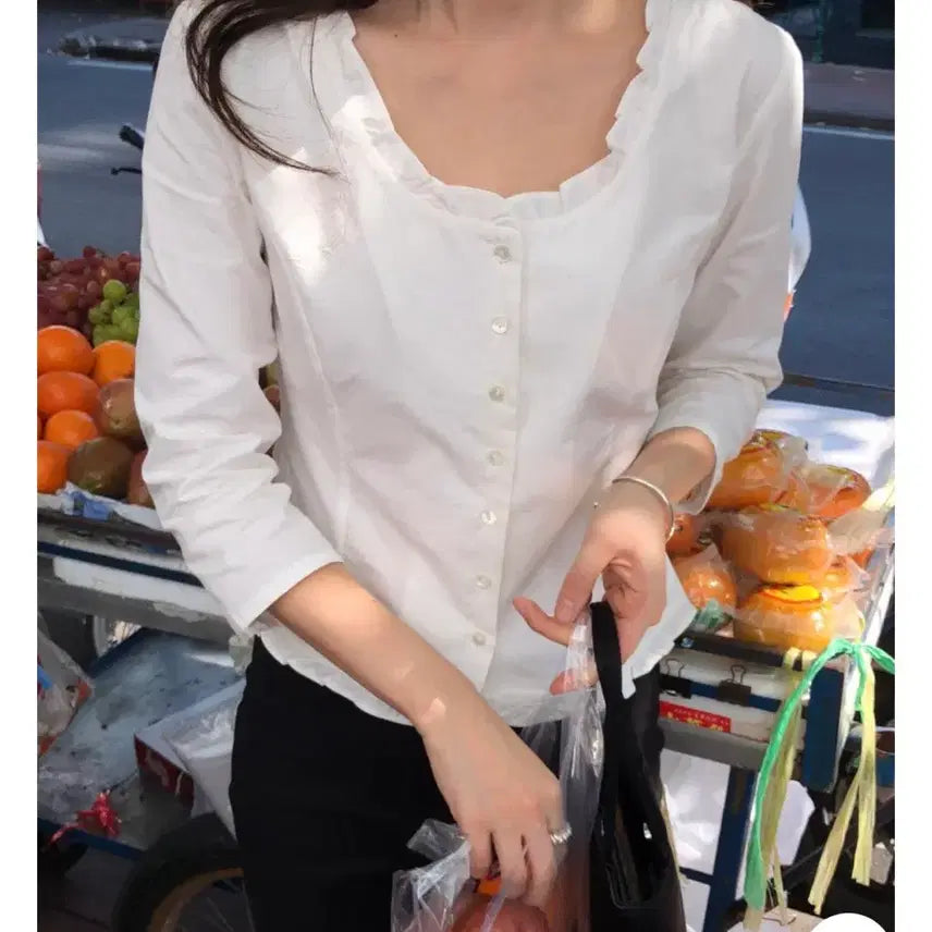 [BUNJANG] Founders Frill Blouse / 파운더스 프릴 블라우스
