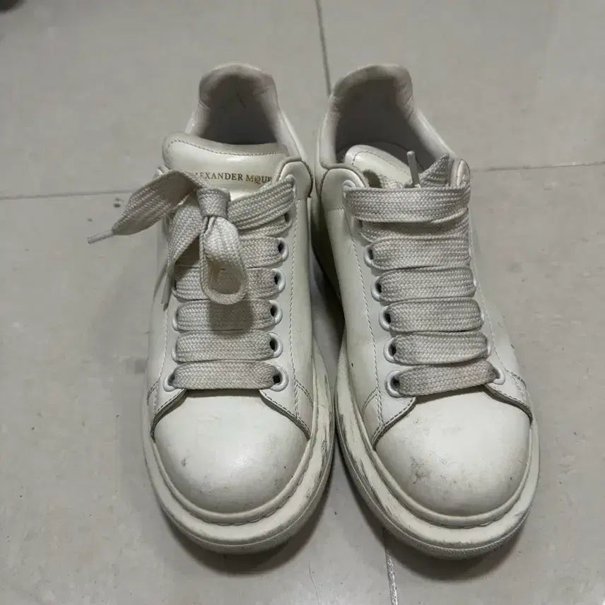 [BUNJANG] Alexander McQueen Oversized Sole Sneakers White Women&