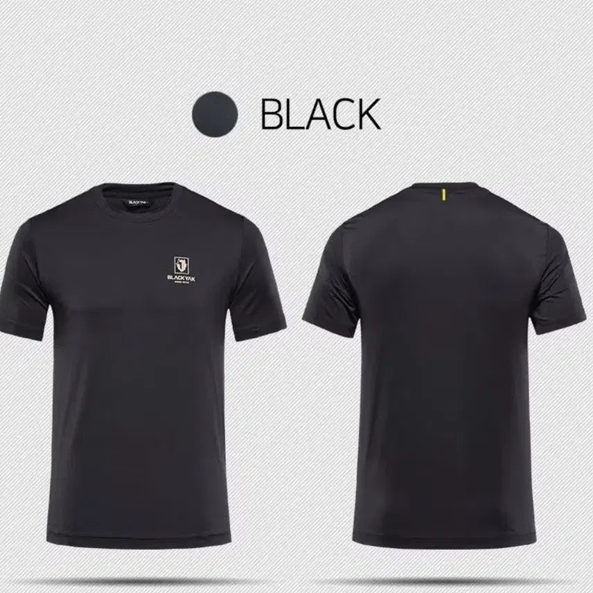 [BUNJANG] Blackyak Functional Cooling Round T-Shirt (L, Black) / 블랙야크 반팔티셔츠 L사이즈 블랙색상 기능성 냉감 스포츠 라운드 티셔츠