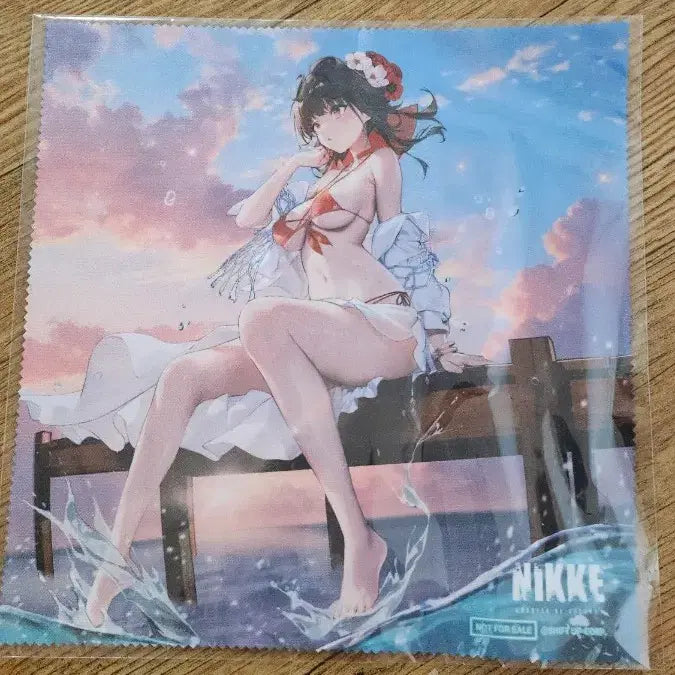 [BUNJANG] Niki The Hyundai Pop-up Store Swimsuit Sakura Microfiber Cleaning Cloth / 니케 더현대 팝업 수영복 사쿠라 안경닦이