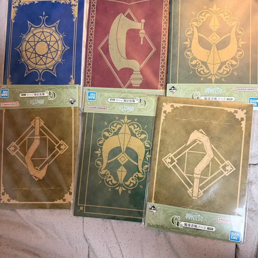 [BUNJANG] Bandai Frieren Grimoire-Style Notebooks Bundle Set (6 pcs) / 반다이 프리렌 마도서풍 노트 6개 일괄 미개봉